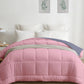 Soft Comfort Double Comforter, 200 GSM, Micro Polyester, Rose Dust