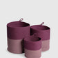 Classic 1 PC Medium Laundry Basket, Maroon| 100 % Poly Propylene