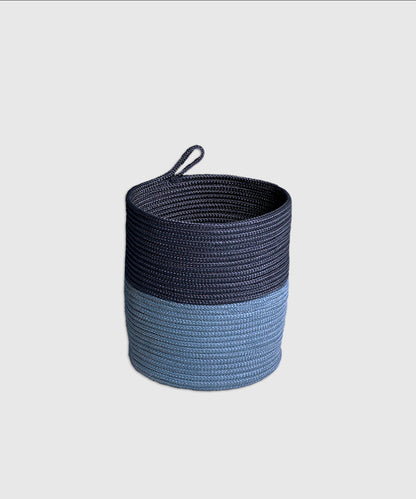 Classic Storage 1 PC Medium Laundry Basket, 100 % Poly Propylene,Blue
