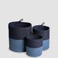 Classic Storage 1 PC Medium Laundry Basket, 100 % Poly Propylene,Blue