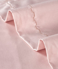 Nectarsoft Solid King Bedsheet Set, Blush| 400 TC Cotton| 4 Pillow Covers