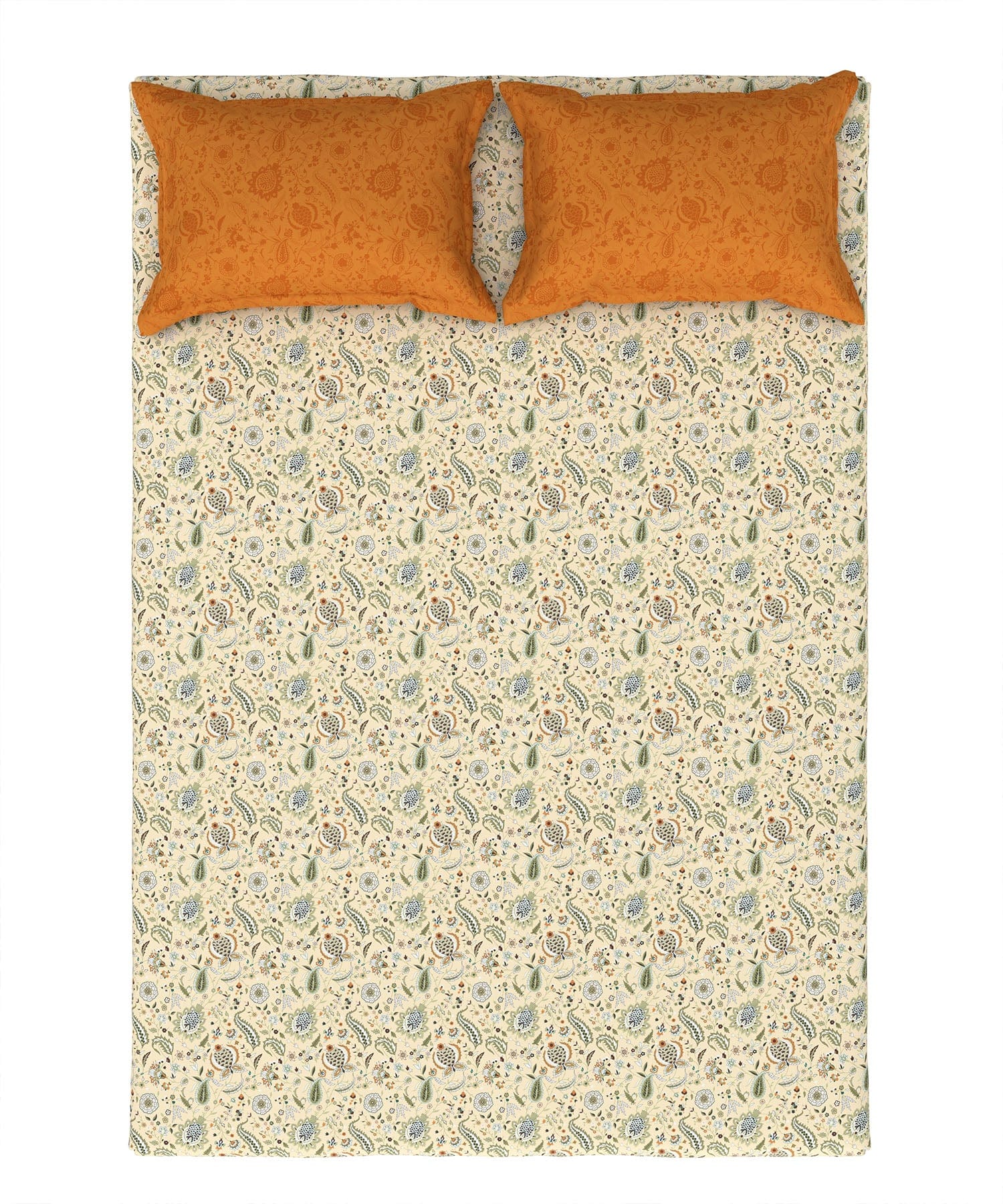 Home Essential Queen Bedsheet Set,144 TC, 100% Cotton, Aurelia Caramel