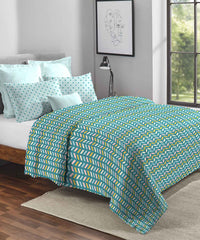 Urban Comfort Double AC Comforter, Party Mood Teal |120GSM Cotton