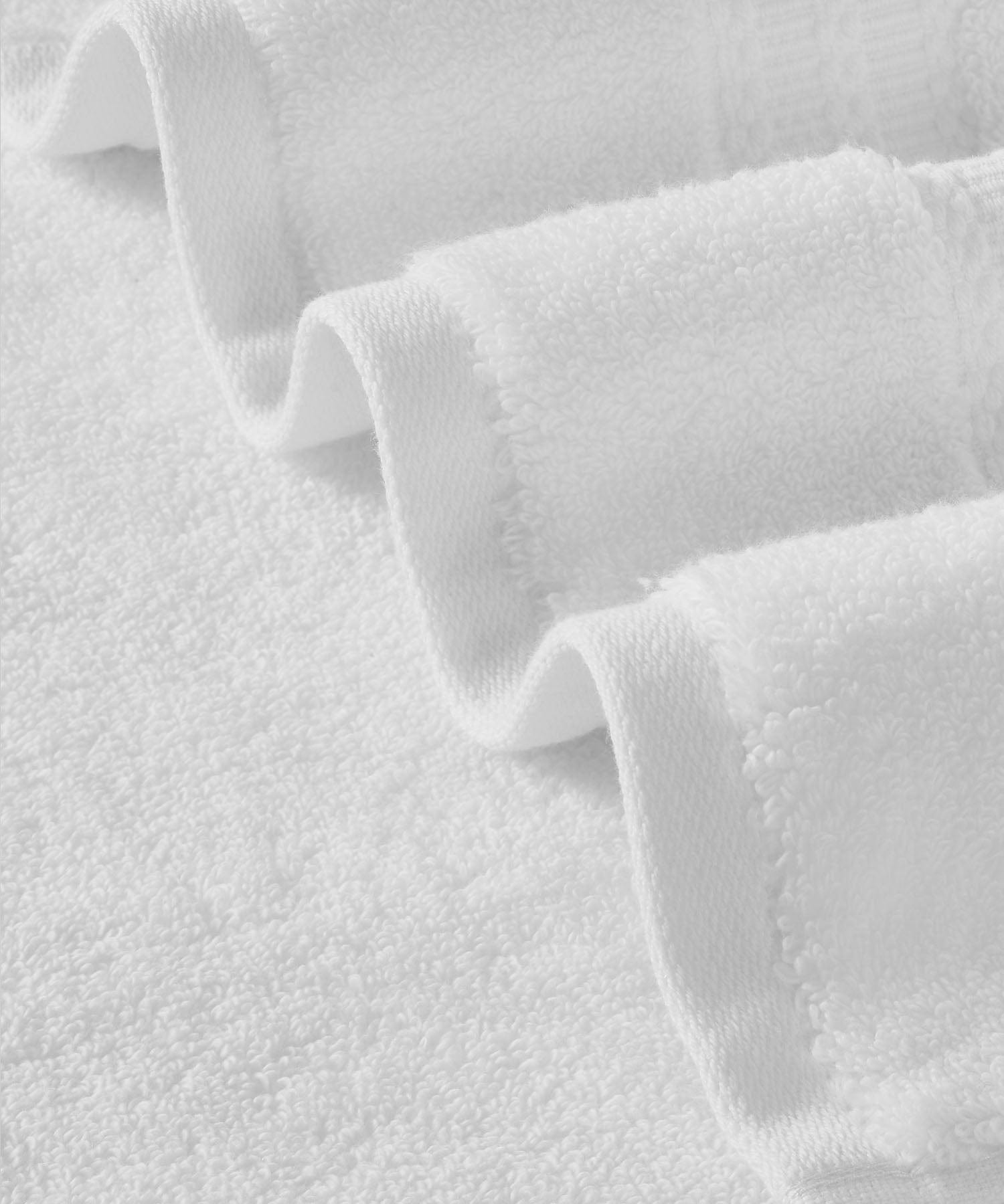 Luxury 2Pc Hand Towel set,625 GSM , Antimicrobial, Premium Cotton, Delica White