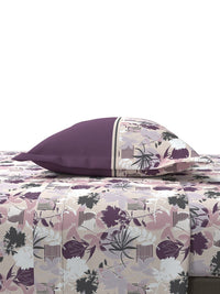 Epitome Queen Bedsheet Set, Adele|144TC Cotton| 2 Pillow Covers