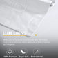 Nectarsoft Luxe Living Solid King Bedsheet Set, Windsor, Snow White|300 TC Cotton| 2 Pillow Cover