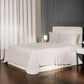 Nectarsoft Luxe Living Solid King Bedsheet ,300 TC ,100% Cotton, Renoir, Powder Puff