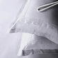 Nectarsoft Luxe Living Solid King Bedsheet ,300 TC ,100% Cotton, Hilton, Silver Cloud