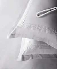 Nectarsoft Luxe Living Solid King Bedsheet Set, Hilton, Silver Cloud|300 TC Cotton| 2 Pillow Cover