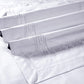 Nectarsoft Luxe Living Solid King Bedsheet ,300 TC ,100% Cotton, Hilton, Silver Cloud