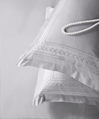 Nectarsoft Luxe Living Solid King Bedsheet Set, Watson, Silver Cloud|300 TC Cotton| 2 Pillow Cover