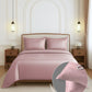 Nectorsoft Luxe Living Solid King Bedsheet Set, Windsor, Peach Bloom|300 TC Cotton| 2 Pillow Cover
