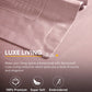 Nectorsoft Luxe Living Solid King Bedsheet Set, Windsor, Peach Bloom|300 TC Cotton| 2 Pillow Cover