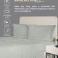 Nectarsoft Luxe Living Solid King Bedsheet ,300 TC ,100% Cotton,Renoir, Desert Sage