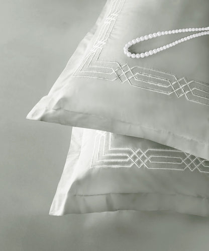 Nectarsoft Luxe Living Solid King Bedsheet ,300 TC ,100% Cotton,Renoir, Desert Sage