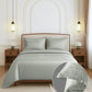 Nectarsoft Luxe Living Solid King Bedsheet Set, Watson, Desert Sage|300 TC Cotton| 2 Pillow Cover