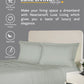 Nectarsoft Luxe Living Solid King Bedsheet ,300 TC ,100% Cotton, Watson, Desert Sage