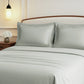 Nectarsoft Luxe Living Solid King Bedsheet Set, Watson, Desert Sage|300 TC Cotton| 2 Pillow Cover