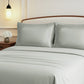 Nectorsoft Luxe Living Solid King Bedsheet Set, Windsor, Desert Sage|300 TC Cotton| 2 Pillow Cover