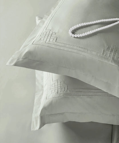 Nectorsoft Luxe Living Solid King Bedsheet Set, Windsor, Desert Sage|300 TC Cotton| 2 Pillow Cover