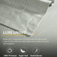 Nectorsoft Luxe Living Solid King Bedsheet Set, Windsor, Desert Sage|300 TC Cotton| 2 Pillow Cover