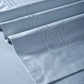 Nectorsoft Luxe Living Solid King Bedsheet Set, Windsor, Blue Shadow|300 TC Cotton| 4 Pillow Cover