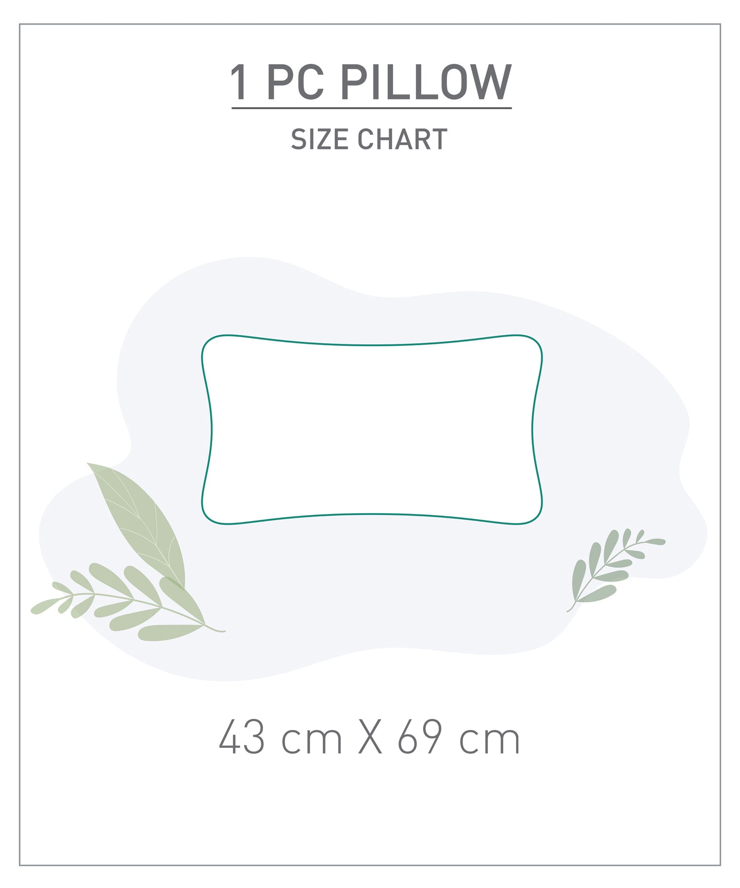 Soft Comfort Pillow 43x69CM Pack of 1