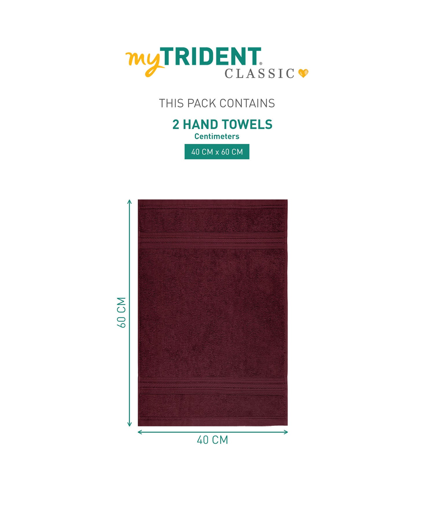 2Pc Hand Towel Set 