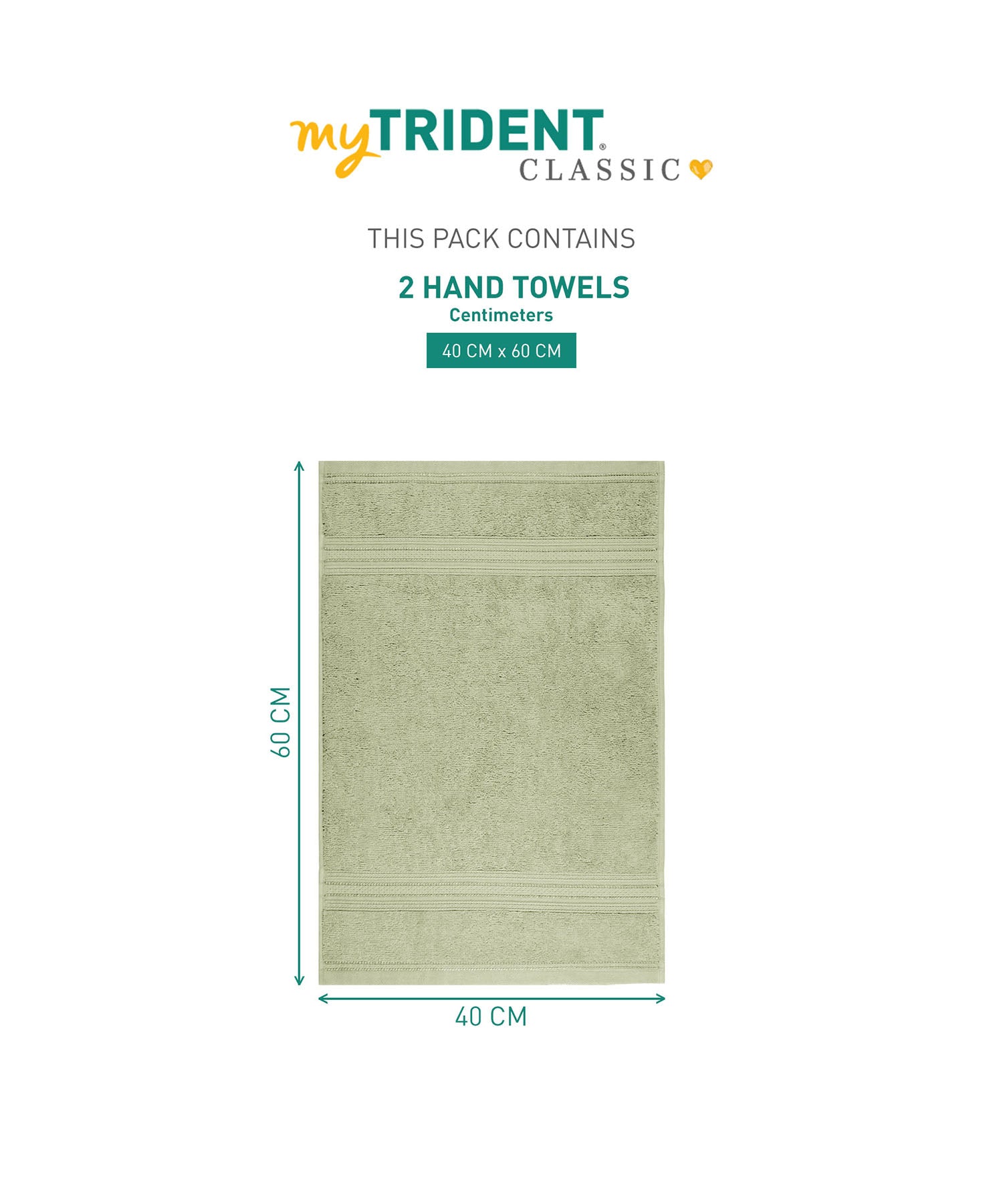 2Pc Hand Towel Set 