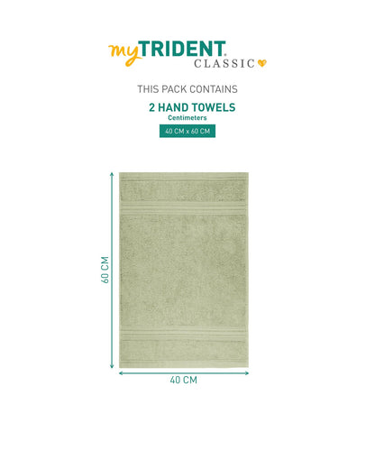 2Pc Hand Towel Set 