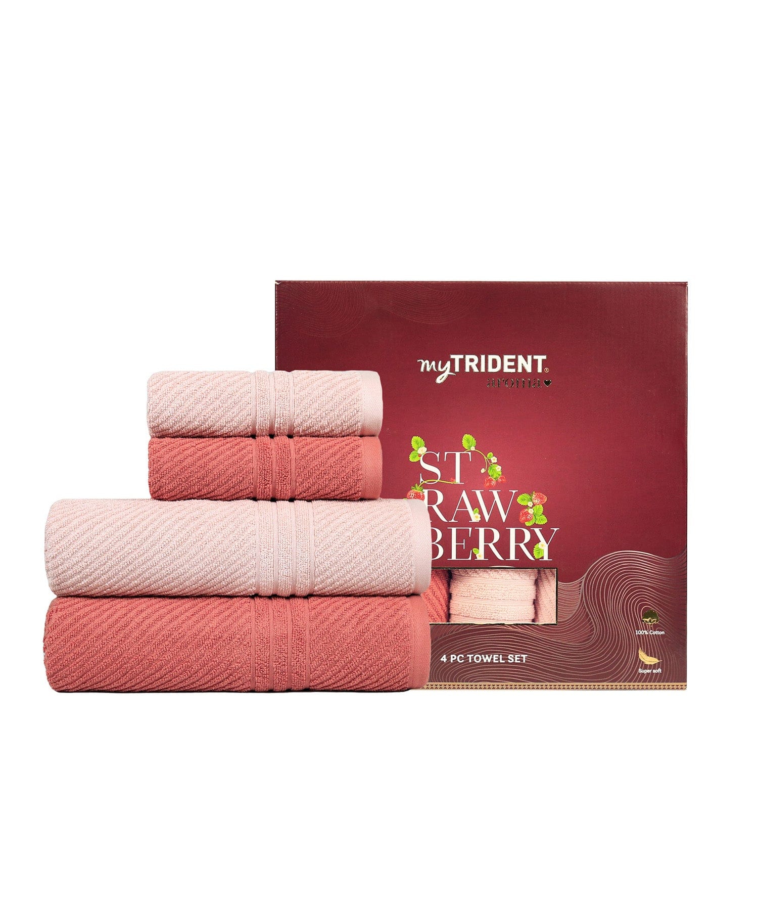 AROMA TOWEL,100% Cotton,Durable,Super Soft, STAWBERRY