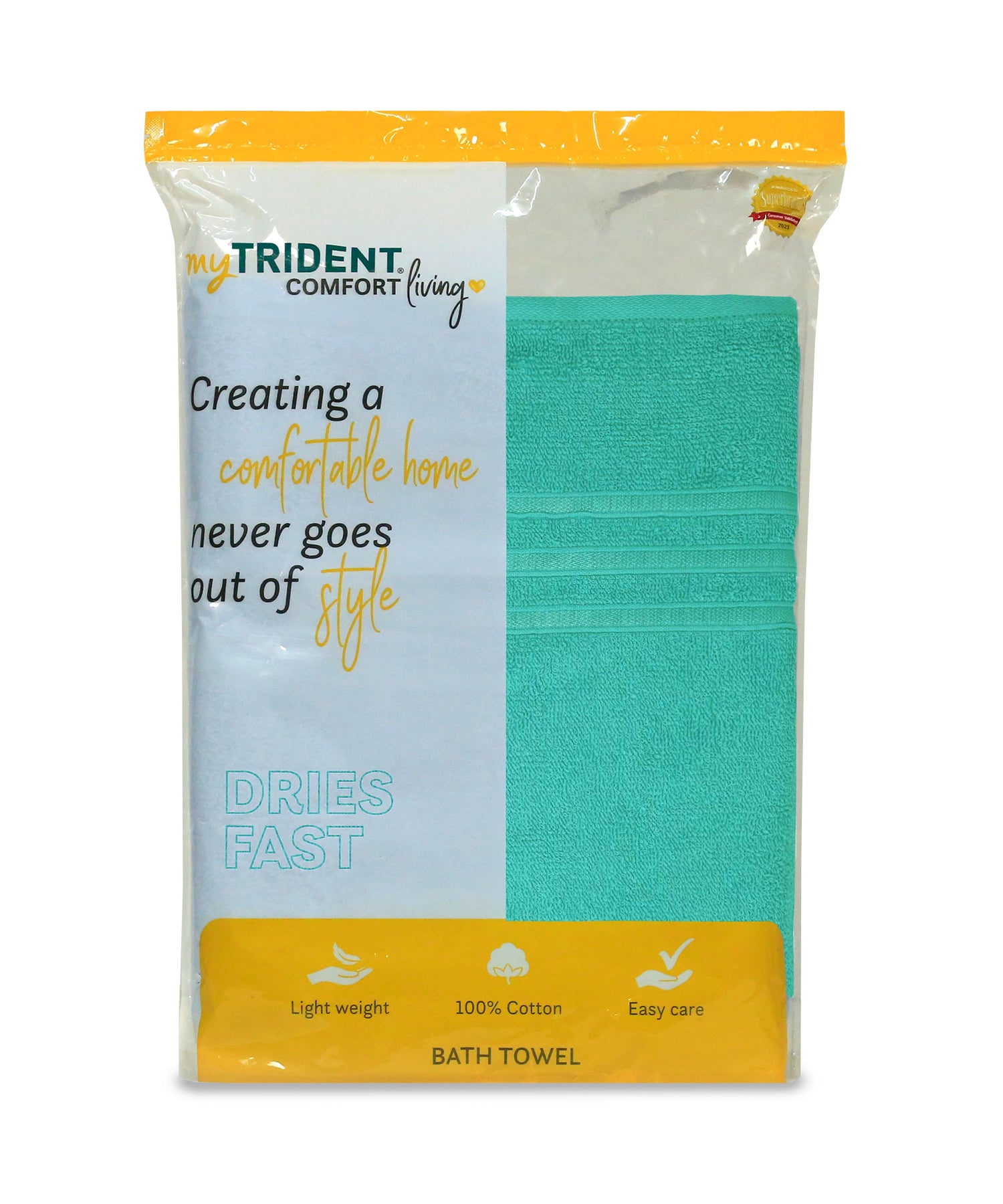 Buy 100 cotton comfort living towels sea green myTrident India