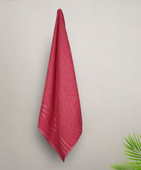 Comfort Living 1Pc Bath Towel|400 GSM| Quick Dry, Tango Tomato