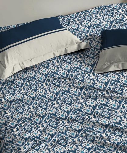 Urban Comfort Queen Bedsheet Set, Classic Audrey|144 TC Cotton|2 Pillow Covers