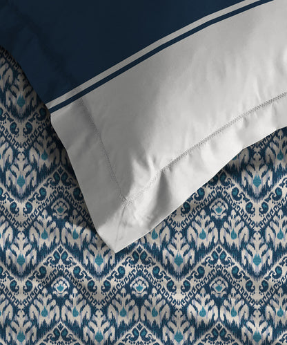 Urban Comfort Queen Bedsheet Set, Classic Audrey|144 TC Cotton|2 Pillow Covers
