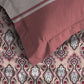 Urban Comfort Queen Bedsheet Set, Delicate Blush|144 TC Cotton|2 Pillow Covers