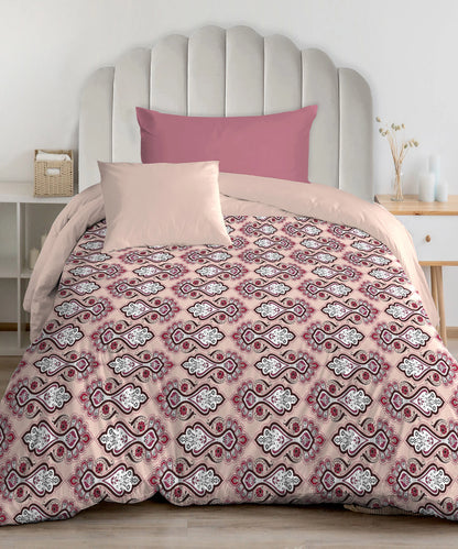 Urban Comfort Single AC Blanket/Comforter, Delicate Blush Pink|120 GSM Polyester