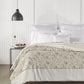 Road To Jaipur Afreen Slate Double AC Comforter, 210TC, 100% Cotton, Ornamental, Grey