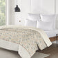 Road To Jaipur Afreen Slate Double AC Comforter, 210TC, 100% Cotton, Ornamental, Grey