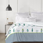 Road To Jaipur Double AC Blanket/Comforter, Innayat Aqua |210 TC Poly Cotton