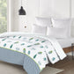 Road To Jaipur Double AC Blanket/Comforter, Innayat Aqua |210 TC Poly Cotton