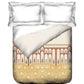 Road To Jaipur Shalimar Terracotta Double Comforter, 210TC, 100% Cotton, Ornamental, Yellow