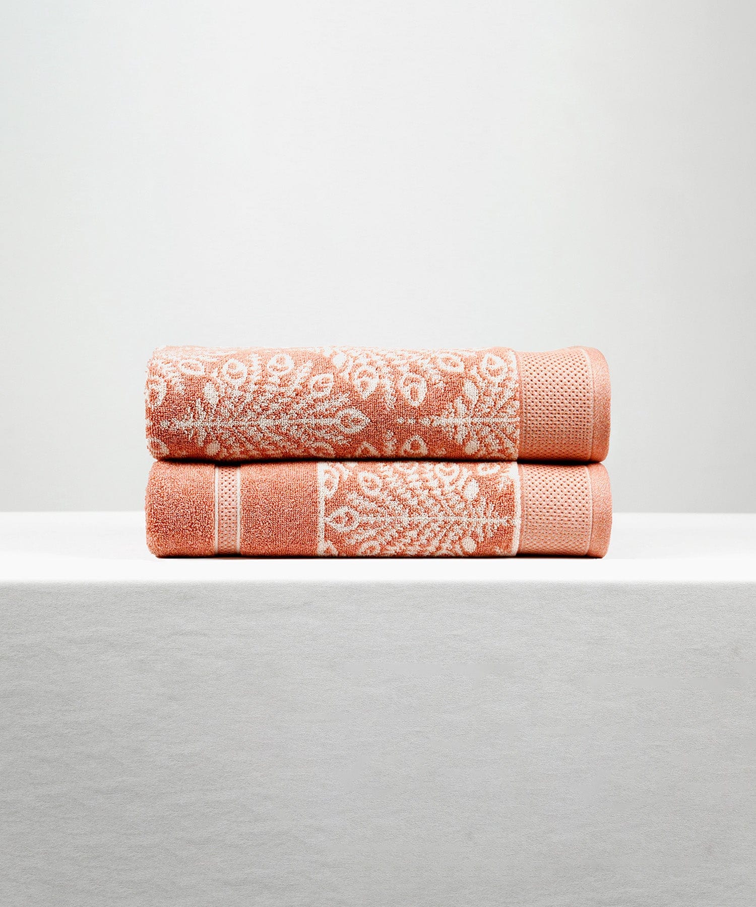 HIS & HER FASHION COLLECTION TOWEL,100% Cotton,600 GSM,Durable,Super Soft, ROSE DOWN