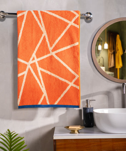 Classic Fashion Graham Bath Towel, 500 Gsm, 100% Cotton, Abstract