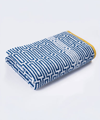 Classic Fashion Willow Bath Towel, 500 Gsm, 100% Cotton, Abstract