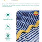 Classic Fashion Willow Bath Towel, 500 Gsm, 100% Cotton, Abstract