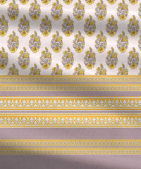 Soft Comfort King Bedsheet Set, Marigold| 210 TC Cotton|2 Pillow Covers