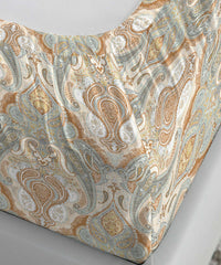 Soft Comfort King Fitted Bedsheet Set, Diana|210 TC Cotton|2 Pillow Covers