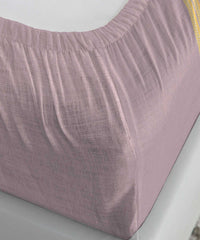 Soft Comfort King Fitted Bedsheet Set, Marigold|210 TC Cotton|2 Pillow Covers