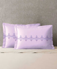 Soft Comfort Pillow Covers Set, Lilac Affair| 210 TC Cotton